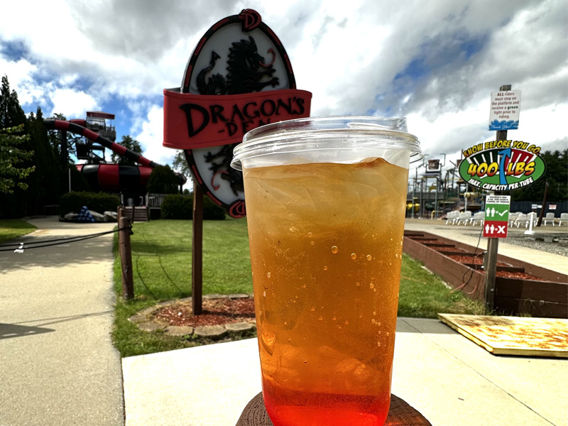 Drink of beer at Water Country
